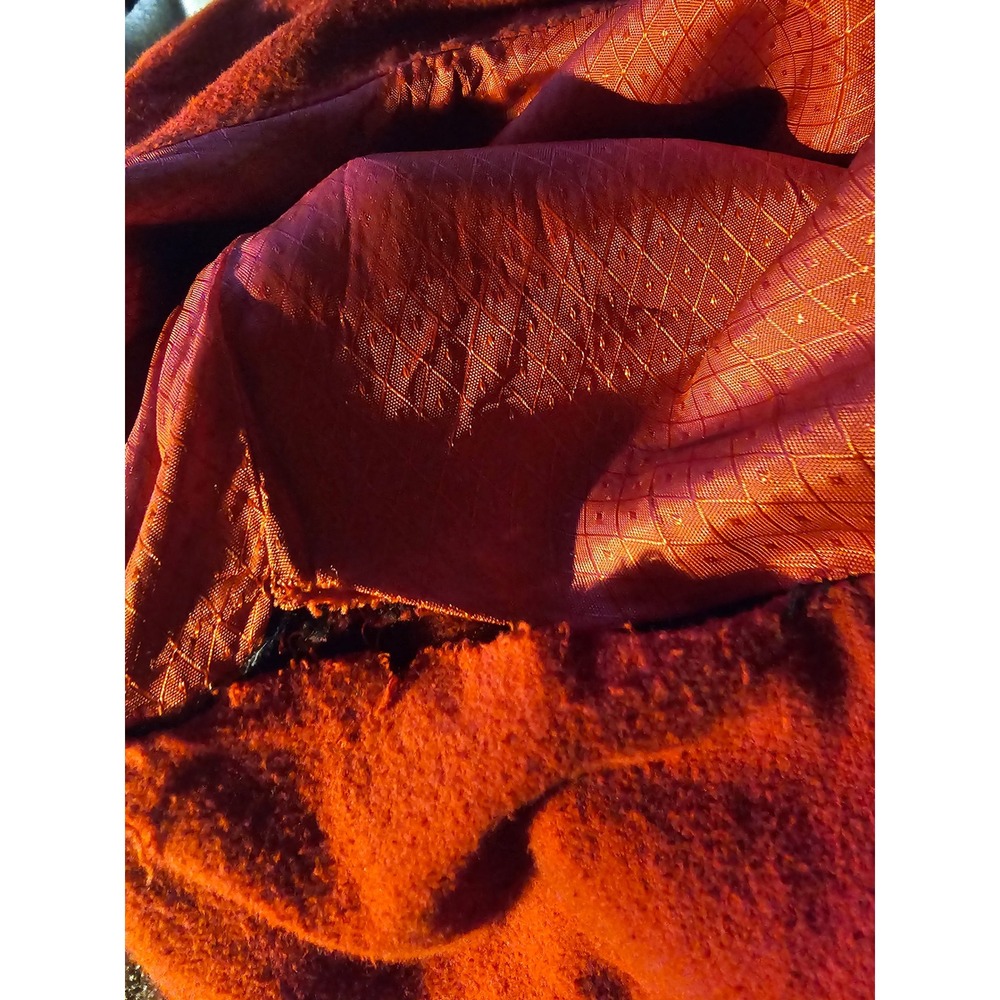 Skagway Wool Plaid Barn Chore Coat Vintage Button Front Jacket Red‎ Black - Picture 6 of 7